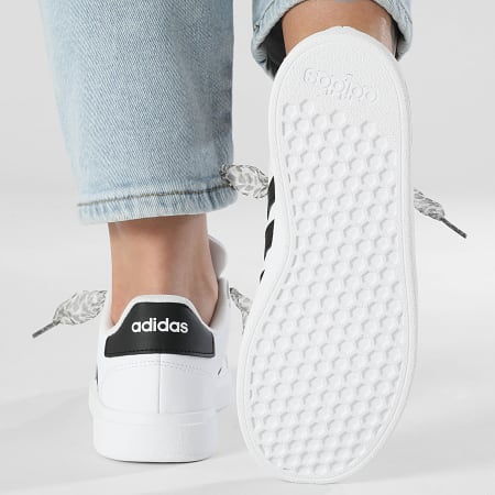 Adidas Sportswear - Women's Sneakers Grand Court 2 GW6511 x Superlaced Lace Leopard Grey